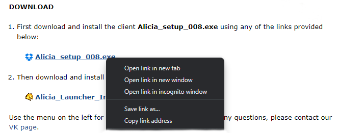 Tip showing how to resume a blocked download in the browser